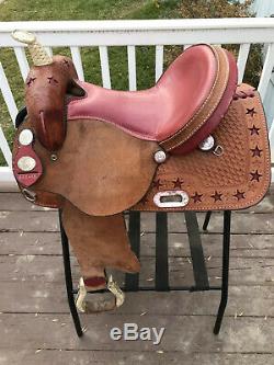 14 American Saddlery Red Star Racer Western Barrel Saddle Fqhb