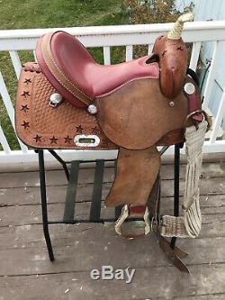 14 American Saddlery Red Star Racer Western Barrel Saddle Fqhb