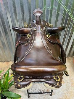 14 Australian Western Horse Trail Saddle w Horn Aussie