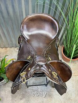 14 Australian Western Horse Trail Saddle w Horn Aussie