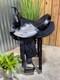 14 Big Horn Black Western Trail Saddle #103 Light Weight Cordura Semi Bar