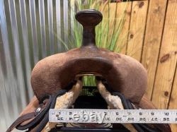 14 BIG HORN Brown Western Trail Saddle #499 Light Weight Cordura