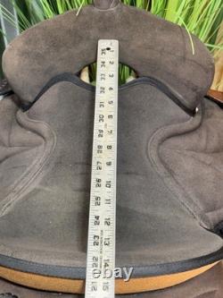 14 BIG HORN Brown Western Trail Saddle #499 Light Weight Cordura