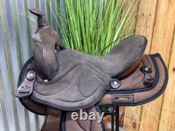 14 BIG HORN Brown Western Trail Saddle #499 Light Weight Cordura