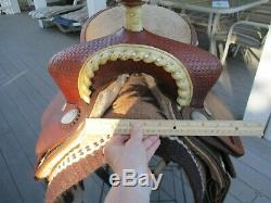 14'' BUFFALO SADDLERY western barrel saddle SQHB