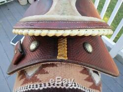 14'' BUFFALO SADDLERY western barrel saddle SQHB