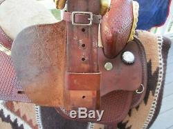14'' BUFFALO SADDLERY western barrel saddle SQHB