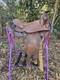 14 Bighorn Western Saddle Used Vintage 6 Gullet Sqhb Pony Saddle Roundskirt