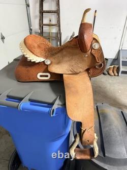 14 Billy Cook Brown Leather Traditional Western Saddle Model 1524