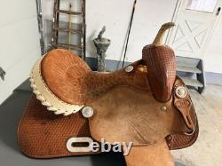 14 Billy Cook Brown Leather Traditional Western Saddle Model 1524
