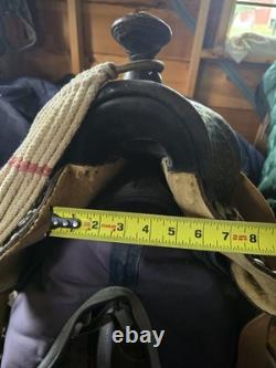 14 Black Leather Traditional Western Pleasure/Trail Saddle for Horse