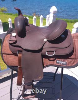 14'' Brown Wintec Western Trail saddle QH BARS
