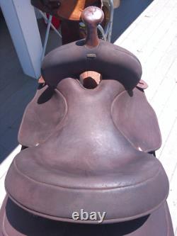 14'' Brown Wintec Western Trail saddle QH BARS
