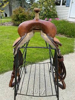 14 CIRCLE Y Western Barrel Horse Saddle NICE