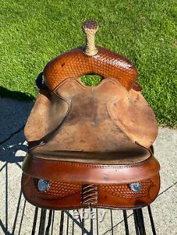 14 CIRCLE Y Western Barrel Horse Saddle NICE