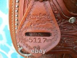 14'' California Saddlery Turquoise Western Barrel Saddle Fqhbars Studded & Bling