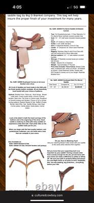 14 Circle G Barrel Saddle Western, $2,800 New