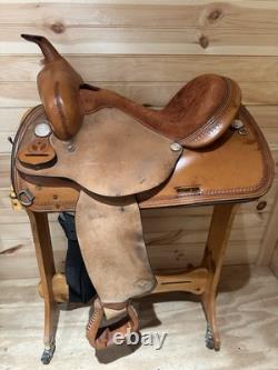 14 Circle Y Flex-Lite Barrel Racing Mounted Shooting Western Saddle Model 1540