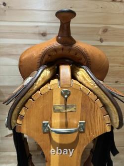 14 Circle Y Flex-Lite Barrel Racing Mounted Shooting Western Saddle Model 1540