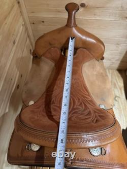 14 Circle Y Flex-Lite Barrel Racing Mounted Shooting Western Saddle Model 1540