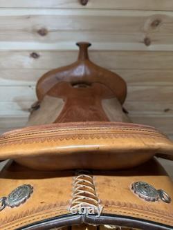 14 Circle Y Flex-Lite Barrel Racing Mounted Shooting Western Saddle Model 1540