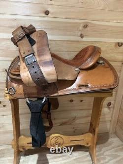 14 Circle Y Flex-Lite Barrel Racing Mounted Shooting Western Saddle Model 1540