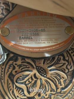 14 Circle Y The Proven Mansfield Western Barrel Saddle Model 6221 (2021 Year) 14 Circle Y The Proven Mansfield Western Barrel Saddle Model 6221 (2021 Year)