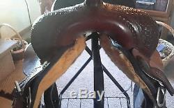 14 Coats Lazy L trophy barrel saddle no reserve