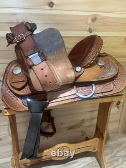 14 Dakota Saddlery Youth Western Show & Trail Saddle Model 350L 14 Dakota Saddlery Youth Western Show & Trail Saddle Model 350L