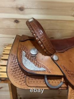 14 Dakota Saddlery Youth Western Show & Trail Saddle Model 350L