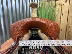 14 IBRA Western Barrel Horse Saddle Semi Bar Exc Condition