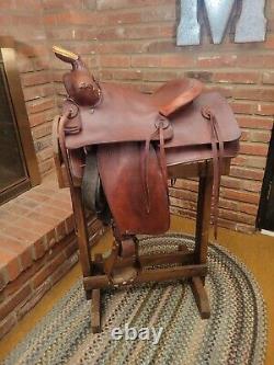 14 Inch Amish Made Slick Seat Western Saddle