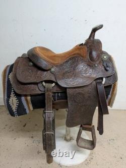 14 Inch Used Billy Cook Western Roping Saddle 1058-11190