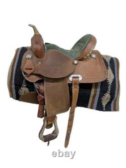 14 Inch Used D & B Cowboy Tack Western Barrel Saddle 999-10413
