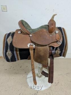 14 Inch Used D & B Cowboy Tack Western Barrel Saddle 999-10413