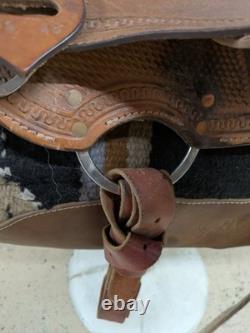 14 Inch Used D & B Cowboy Tack Western Barrel Saddle 999-10413