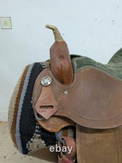 14 Inch Used D & B Cowboy Tack Western Barrel Saddle 999-10413
