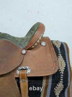 14 Inch Used D & B Cowboy Tack Western Barrel Saddle 999-10413