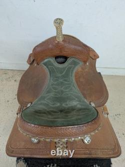 14 Inch Used D & B Cowboy Tack Western Barrel Saddle 999-10413