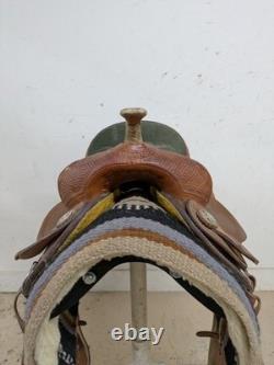14 Inch Used D & B Cowboy Tack Western Barrel Saddle 999-10413