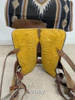14 Inch Used D & B Cowboy Tack Western Barrel Saddle 999-10413