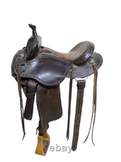 14 Inch Used Martin Clinton Anderson Model Western Trail Saddle 1080-11373