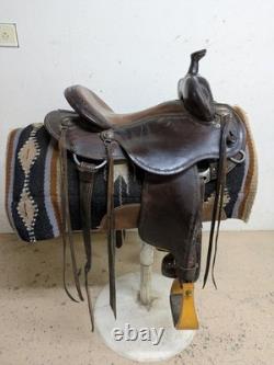 14 Inch Used Martin Clinton Anderson Model Western Trail Saddle 1080-11373