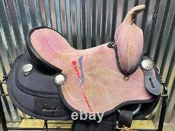 14 King Series Western Saddle Has Paint Stains On Seat