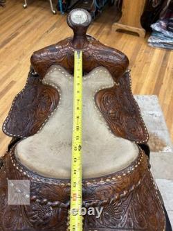 14 Longhorn Western Barrel Racing Saddle