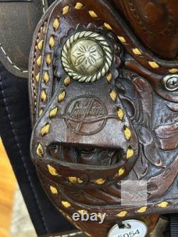 14 Longhorn Western Barrel Racing Saddle