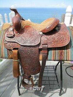 14'' Martha Josey #1010 Longhorn Western Barrel Saddle Sqhbars