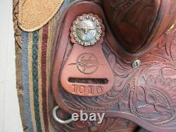 14'' Martha Josey #1010 Longhorn Western Barrel Saddle Sqhbars