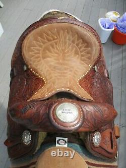 14'' Martha Josey #1010 Longhorn Western Barrel Saddle Sqhbars