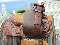 14'' Martha Josey #1010 Longhorn Western Barrel Saddle Sqhbars